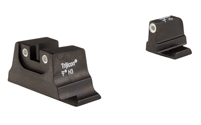 Trijicon Bright & Tough, Suppressor Height Night Sight, Fits S&W M&P C.O.R.E/ M2.0 OR/ M2.0 Metal Series, Black, Tritium Front/Rear, Green 3 Dot SA240-C-601011