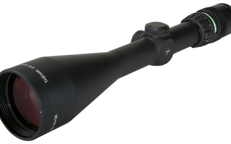 Trijicon AccuPoint Rifle Scope, 2.5-10X56mm, 30mm, Duplex With Green Dot Reticle, Matte Finish TR22-1G
