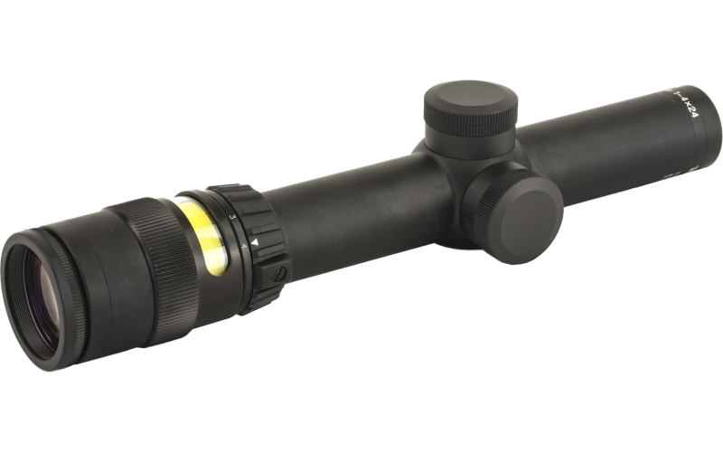 Trijicon Accupoint Rifle Scope, 1-4X24mm, 30mm, German #4 Crosshair With Green Dot Reticle, Matte TR24-3G