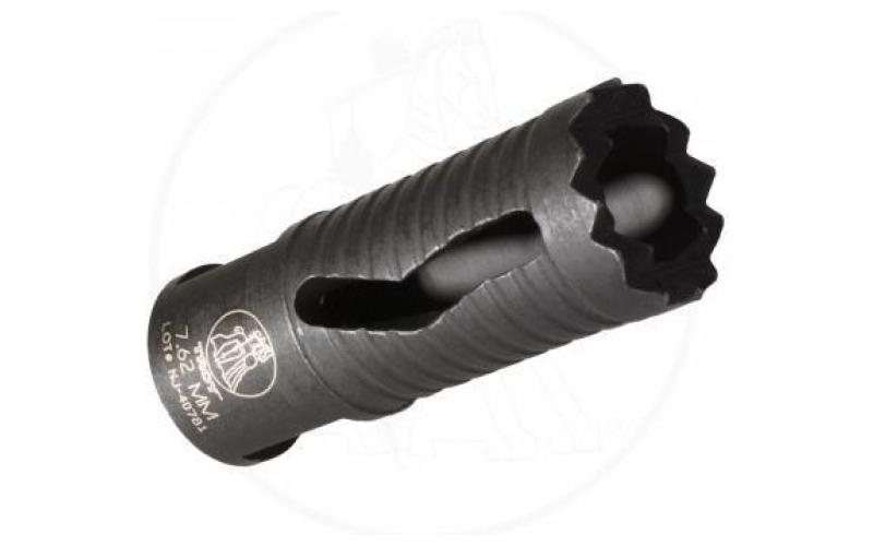 Troy industries medieval flash suppressor - 6.8/7.62mmn 5/8 inch-24 -blk
