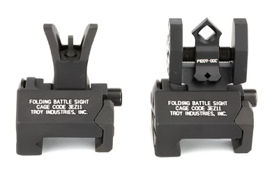 TROY Industries BattleSight Micro, Front and Rear Sight, Di-Optic Aperture, Picatinny, Black Finish SSIG-MCM-SSBT-00