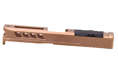 True Precision Axiom Slide, For Glock G19 Gen3, Copper TiCN Finish, RMR Optic Cut & Cover Plate TP-G19S-C-RMR