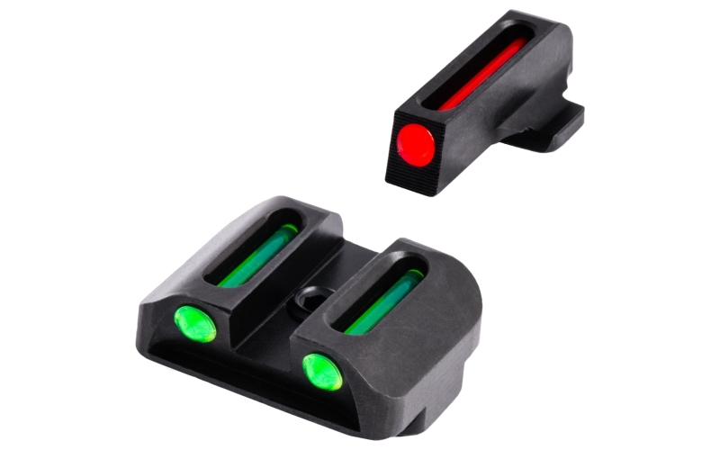 TruGlo Brite Site Fiber Optic Red Front 3 Dot Sight, Green Rear Sight, Fits Springfield Armory XD TG-TG131X