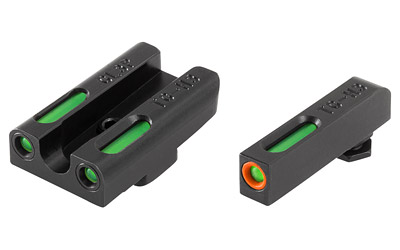 TruGlo Brite-Site TFX Pro, Sight, Fits Glock 42 and 43, Tritium/Fiber-Optic, Day/Night Sight, 24/7 Brightness, Orange Ring on Front Sight TG-TG13GL3PC