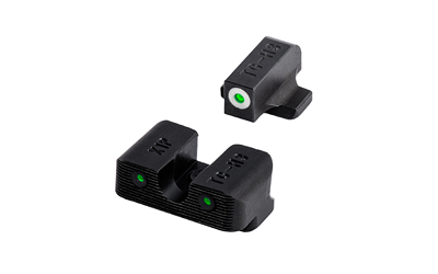 TruGlo Tritium Pro, Sight Set, For Ruger SR, Green Tritium, White Ring on Front Sight TG-TG231R1W