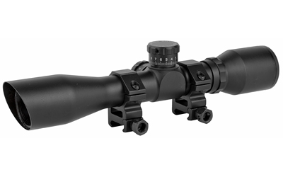 TruGlo Tactical Xtreme Rifle Scope, 4X32, 1", Mil-Dot Reticle, Includes Rings, Matte Finish TG-TG8504BT