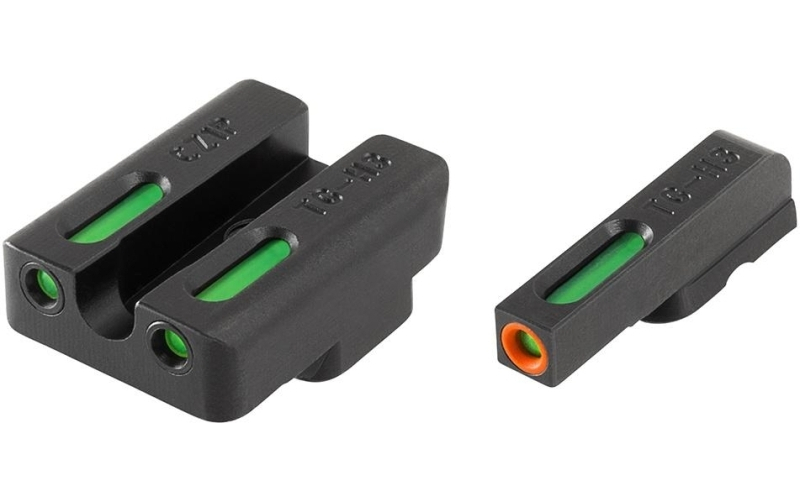 Truglo tfx pro tritium fiber-optic xtreme handgun sight set for cz p10 - front orange/green rear