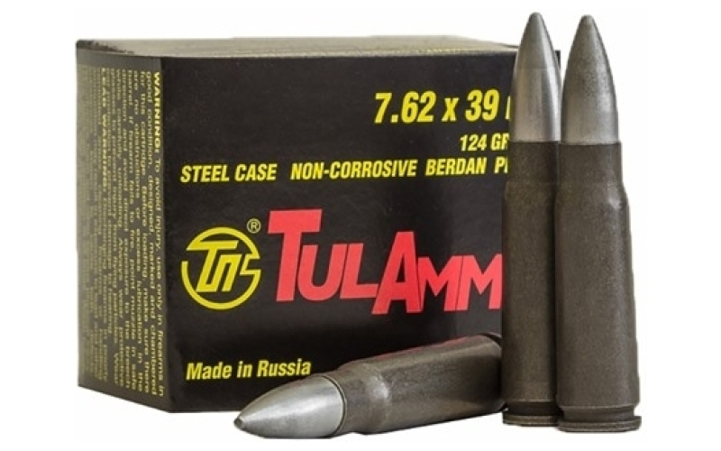 Tulammo 7.62x39mm 122gr hollow point 20/box
