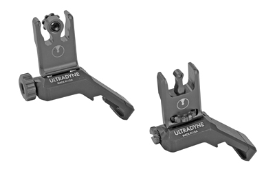 Ultradyne USA C2 Folding Front and Rear Offset Sight Combo - Ape, Black UD10012