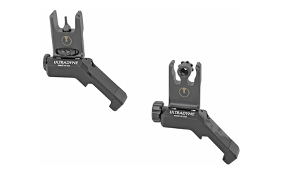 Ultradyne USA C2 Folding Front and Rear Offset Sight Combo, Black UD11122