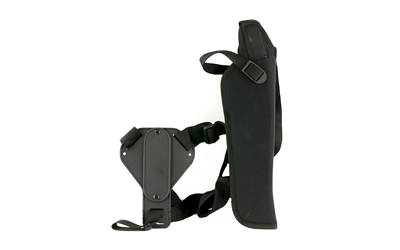 Uncle Mike's Vertical Shoulder Holster, Size 4, Fits Large Revolver With 8.5" Barrel, Right Hand, Black 83041