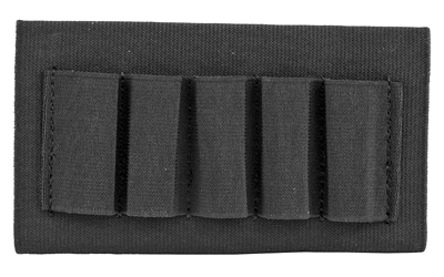 Uncle Mike's Uncle Mike's, Buttstock Shell Holder, For Shotgun, 5Rd, Black 88491