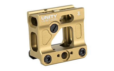 Unity Tactical FAST Micro, Red Dot Mount, 2.26" Optical Height, Compatible with T1/T2 Footprints, Anodized Finish, Flat Dark Earth FST-MICF