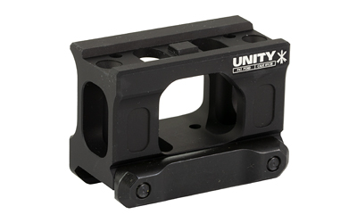 Unity Tactical FAST Micro, Red Dot Mount, 2.26" Optical Height, Compatible with CompM5s, CompM5b, Duty RDS Footprints, Anodized Finish, Black FST-MISB