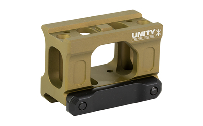 Unity Tactical FAST Micro, Red Dot Mount, 2.26" Optical Height, Compatible with CompM5s, CompM5b, Duty RDS Footprints, Anodized Finish, Flat Dark Earth FST-MISF