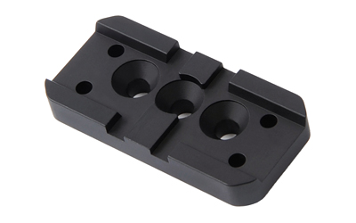 Unity Tactical FAST, Offset Optic Mounting Plate, 2.05" Optical Height, Compatible with UNITY LPVO Mount and Adapter, T1/T2 Footprint, Anodized Finish, Black FST-SOPM