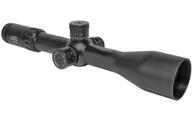 US Optics TS Series Rifle Scope, 2.5-20X50mm, 34mm Main Tube, Front Focal Plane, 1/10 Mil Adjustments, Black Finish, Illuminated JVCR Reticle TS-20X JVCR