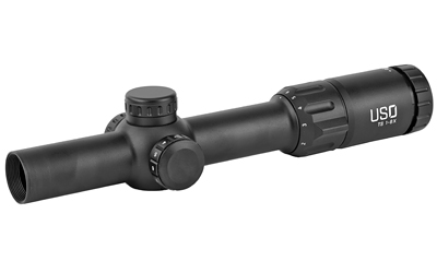 US Optics TS Series Rifle Scope, 1-6X24mm, 30mm Main Tube, Front Focal Plane, 0.2 MRAD Adjustments, Black, MS2 (MIL SCALE 2) Reticle TS-6X MS2