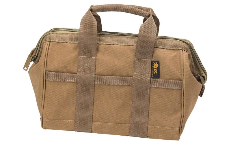 US PeaceKeeper Ammo Bag, Range Bag, 12"x9"x7", 600 Denier Polyester, Tan P43205
