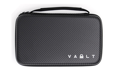 Vault Case Large Case, Velcro Flex Panels, Elastic Holders, 11"x6.5", Faux Carbon Fiber Outer Shell VLTCASCBNLRG
