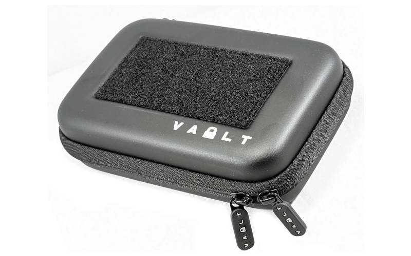 Vault Case Nano, Mini Case, 3 Removable Flex Panels, Velcro Top Lid Patch Panel, 7"x4.5"x2", Smooth Matte Finish, Black VLTNANOBLACK