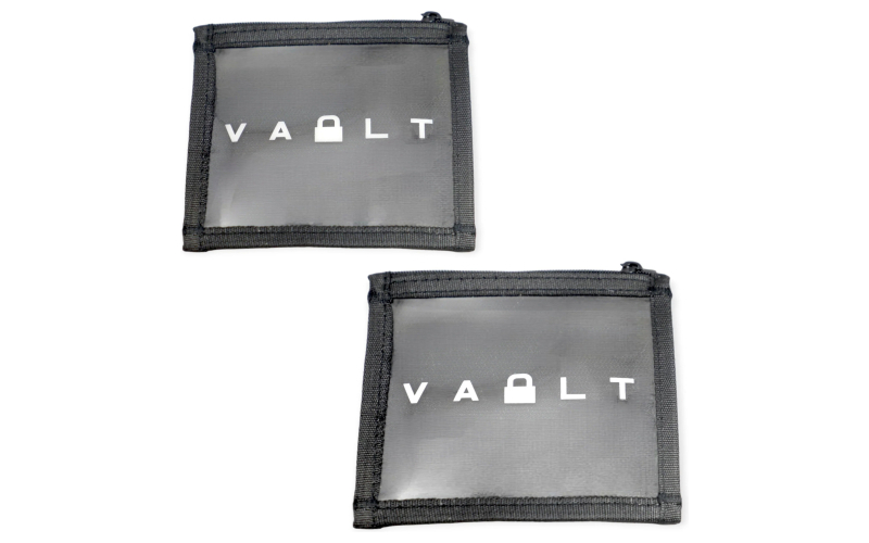 Vault Case Parts Pouch, Large, 5"x4.5", Zippered Pouch, 2 Pieces VLTPOUCHLRG