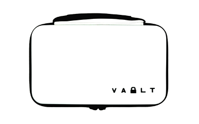 Vault Case Large Case, Velcro Flex Panels, Elastic Holders, 11"x6.5", Smooth Matte Finish, Polar White Outer Shell VLTSTDWHITE
