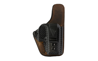 Versacarry Comfort Flex Custom, Inside Waistband Holster, Fits Glock 43, Leather and Kydex, Distressed Brown, Right Hand CFC211G43