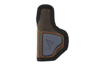 Versacarry Delta Carry, Inside Waistband Holster, Fits CZ 2075 RAMI, Diamondback DB9, Glock 42/43/48, S&W Shield/Shield Plus and Shield EZ, Springfield XDs, Taurus GX4 and Similar Size Pistols, Leather, Brown, Right Hand DC2113