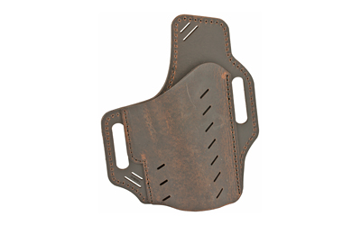 Versacarry Guardian Series Water Buffalo Belt Holster, Fits Most Double Stacked Semi-Automatic Pistols with 4" Barrel, Right Hand, Distressed Brown Leather G1BRN