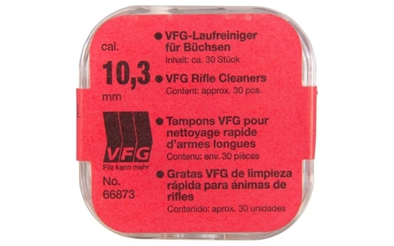 Vfg 10mm-40 caliber felt pellets 30/bag