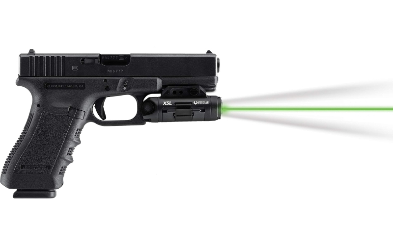 Viridian Weapon Technologies X5L Gen 3 Universal Mount Green Laser With Tactical Light (500 Lumens) Featuring INSTANT-ON, Removable Rechargeable Battery 930-0015