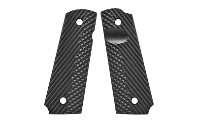 VZ Grips Operator II, Pistol Grips, Black Color, G10, Fits 1911, Full Size, Ambidextrous 12-03-1110-10-10-000