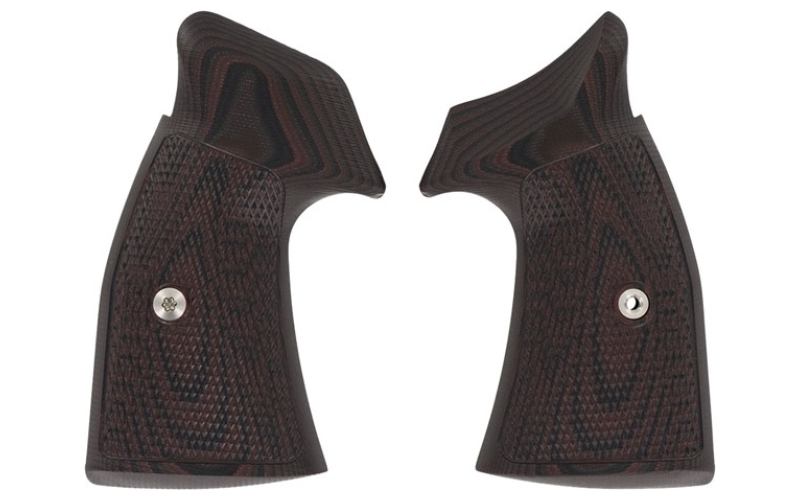 Vz Grips S&w k/l frame tac diamond, square butt, black cherry