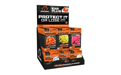 WALKER'S EAR PLUG DSPLY 58 PACKS