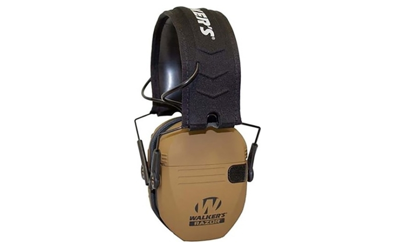Walker's Razor slim electronic muffs battle brown