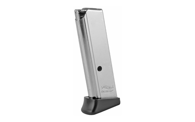 Walther Magazine, 380ACP, 6 Rounds, Fits PPK, with Finger Rest, Nickel Finish 2246010