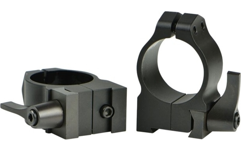 Warne Scope Mounts 30mm medium (1.015'') qd 19mm dovetail rings, black