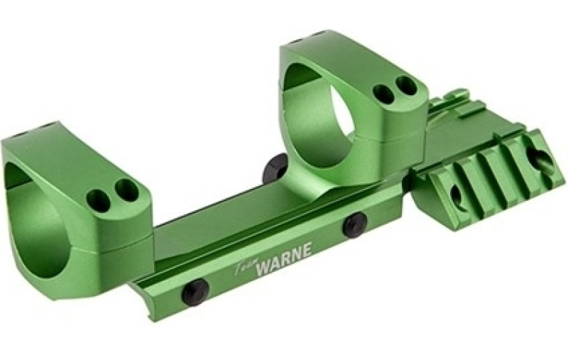 Warne Scope Mounts 34mm ultra high (1.435'') 0 moa mount, green