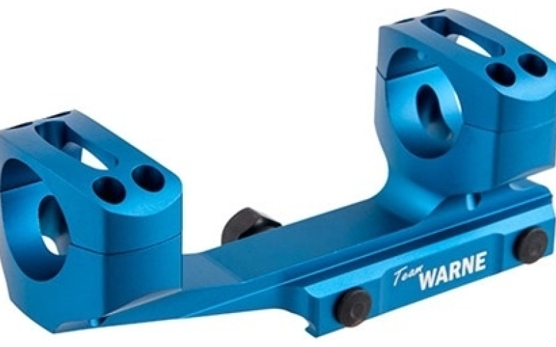 Warne Scope Mounts 30mm ultra high (1.435'') 0 moa mount, blue