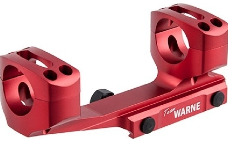 Warne Scope Mounts 30mm ultra high (1.435'') 0 moa mount, red