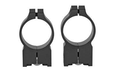 Warne Permanent Attached Fixed Ring Set, Fits Ruger M77, 30mm High, Matte Finish 15R7M