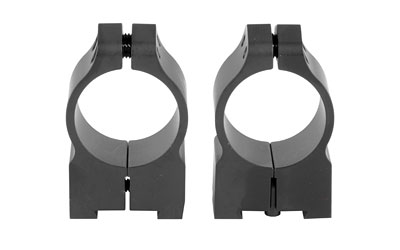Warne Permanent Attached Fixed Ring Set, Fits Tikka Grooved Receiver, 1" Medium, Matte Finish 1TM
