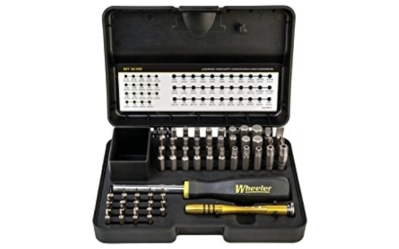 Wheeler Screwdriver Set, Tool, 55pc Set, Matric, SAE, Torx, Hard Case Included 1081958