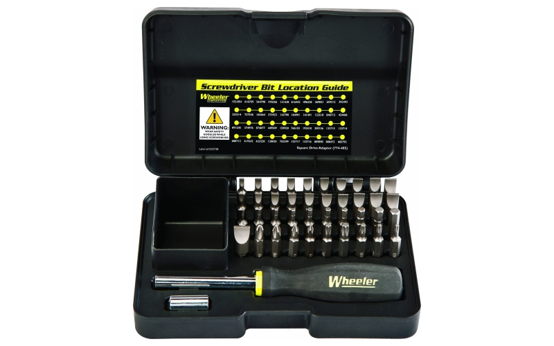 Wheeler Professional Gunsmithing Screwdriver Set, Black, 43 Piece 954621