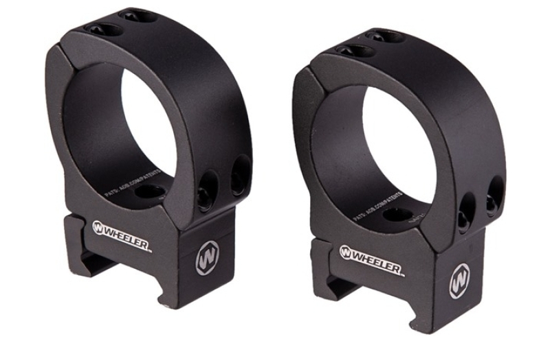 Wheeler 30mm high bi-weaver rings, black