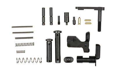Wilson Combat Small Parts Kit, Fits Wilson Combat AR10 Billet Receiver, Black, Includes - Wilson Combat Bullet Proof Bolt Release WC-10, Bolt Catch Screw for WC-10 Billet Lower, Bolt Catch Plunger, Bolt Catch Roll Pin, Bolt Catch Spring, Magazine Catch, Magazine Catch Spring, Magazine Catch Button, WC-10 Pivot Pin, WC-10 Takedown pin, 2x Pivot/Takedown detents, 2x Pivot/Takedown detent springs, Safety Detent, Safety Detent Spring, Semi-auto Safety selector (Right Hand) and 2x Trigger/Hammer Pins TR-LOWERK-10