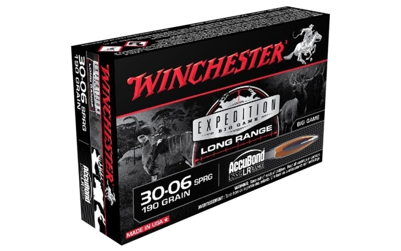 Winchester Ammunition 30-06 springfield 190gr nosler accubond lr 20/box