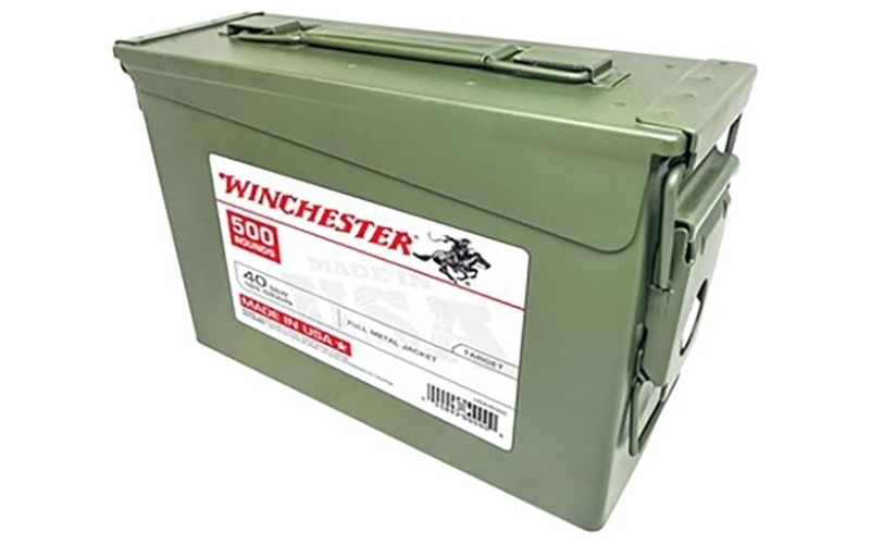 Winchester Ammunition Winchester usa 40 s&w 165 gr fmj 500can
