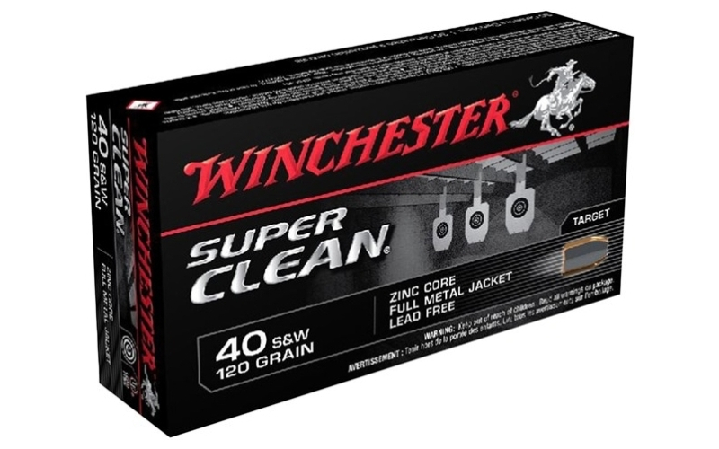 Winchester Ammunition 40 s&w 120gr full metal jacket lead free 50/box
